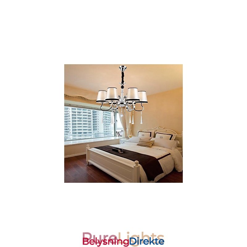 Moderne Samtids Tradisjonell Klassisk Rustikk Hytte Vintage Øy Krom Metall Lysekrone Spisestue