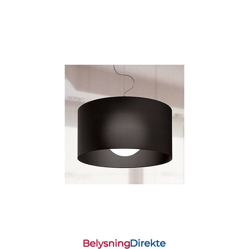 Jernpendellampe Med Svart Skjerm