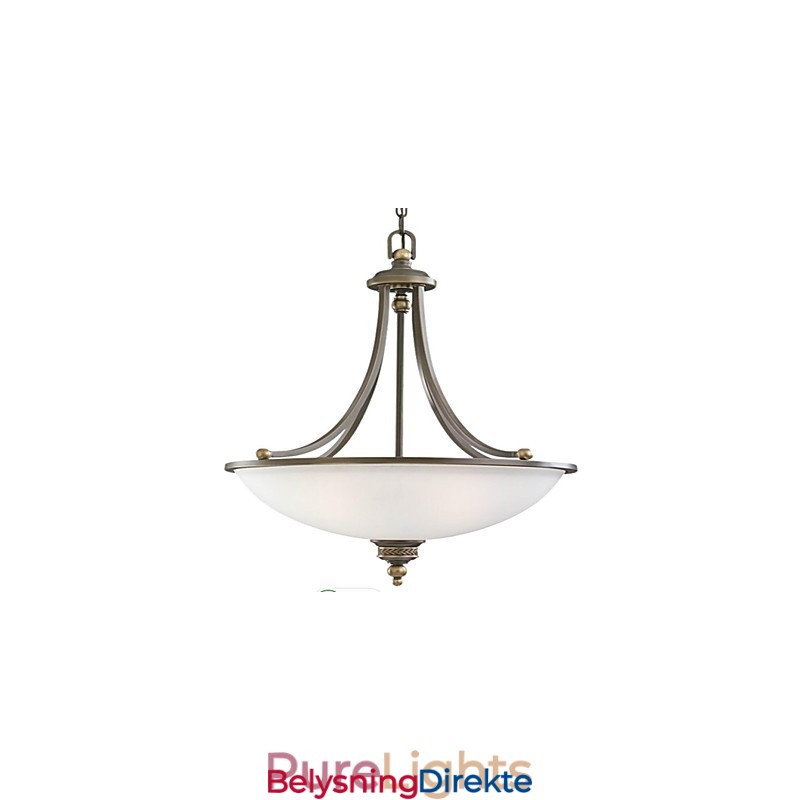 Rustikk Lodge Bronse Metall Pendellampe