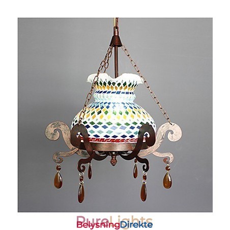 Enkel Vintage Lysekrone I Pastoral Industriell Kunst Med Én Sete