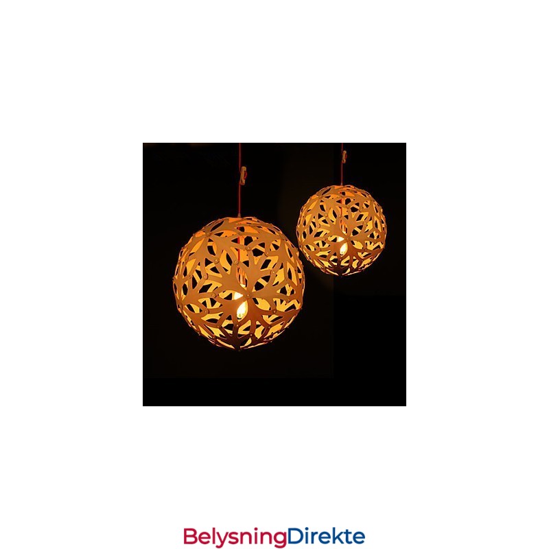 Lysekrone I Ministil, Lykt I Tre, Bambus