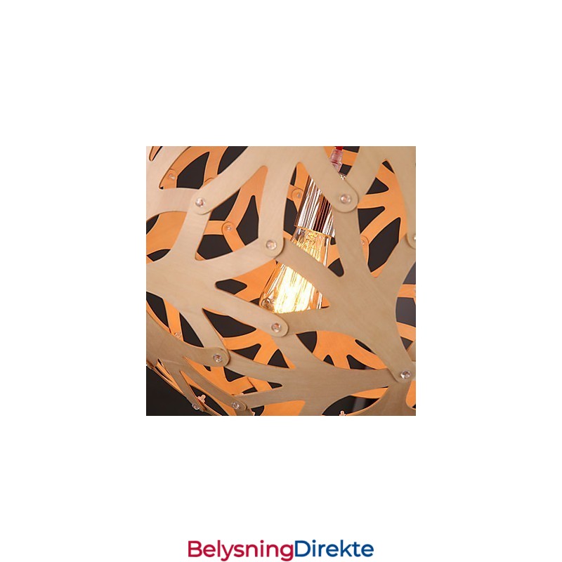 Lysekrone I Ministil, Lykt I Tre, Bambus