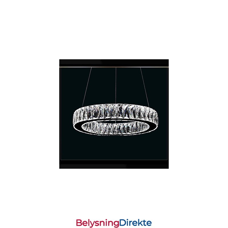 Krystalllysekronebelysning Moderne Enkle Ringer K9 Store Krystalltaklamper Til Innendørs Bruk