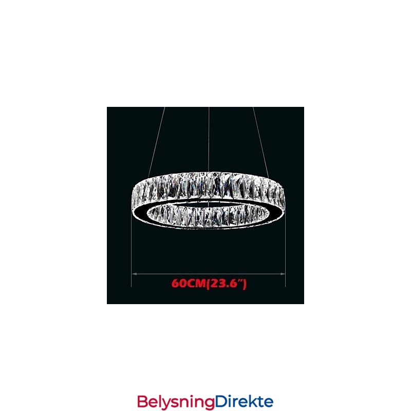 Krystalllysekronebelysning Moderne Enkle Ringer K9 Store Krystalltaklamper Til Innendørs Bruk