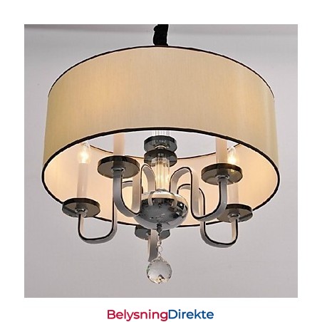 Moderne Og Moderne Krystallkrommetallpendellampe