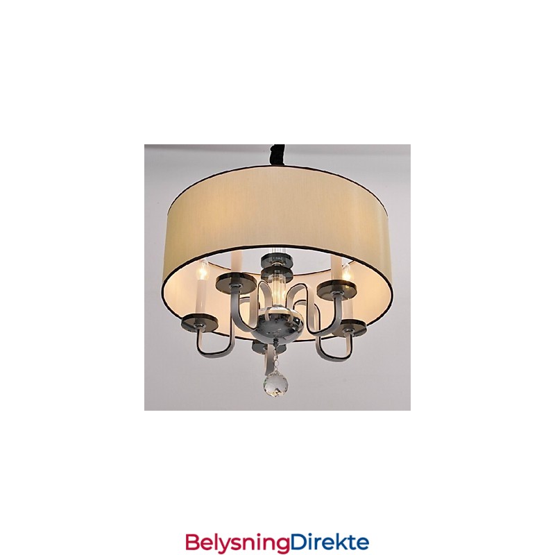 Moderne Og Moderne Krystallkrommetallpendellampe