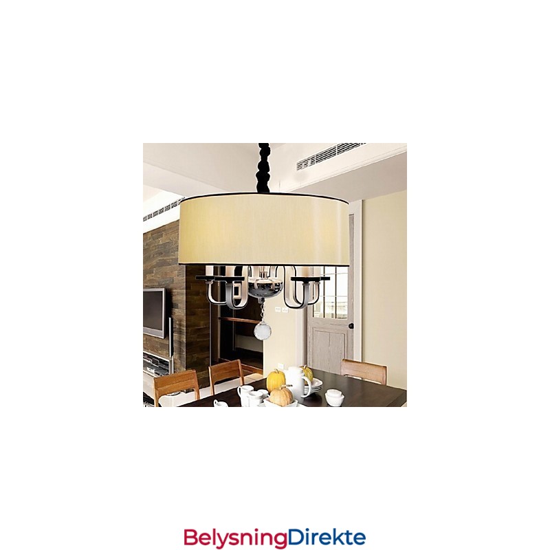 Moderne Og Moderne Krystallkrommetallpendellampe