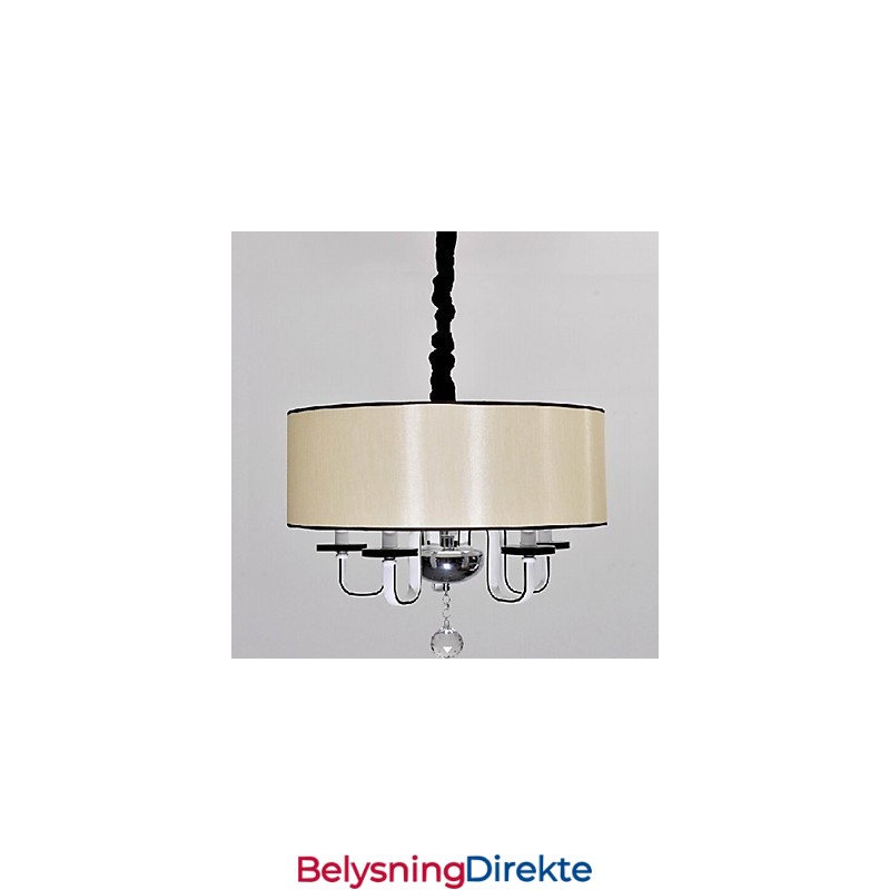 Moderne Og Moderne Krystallkrommetallpendellampe