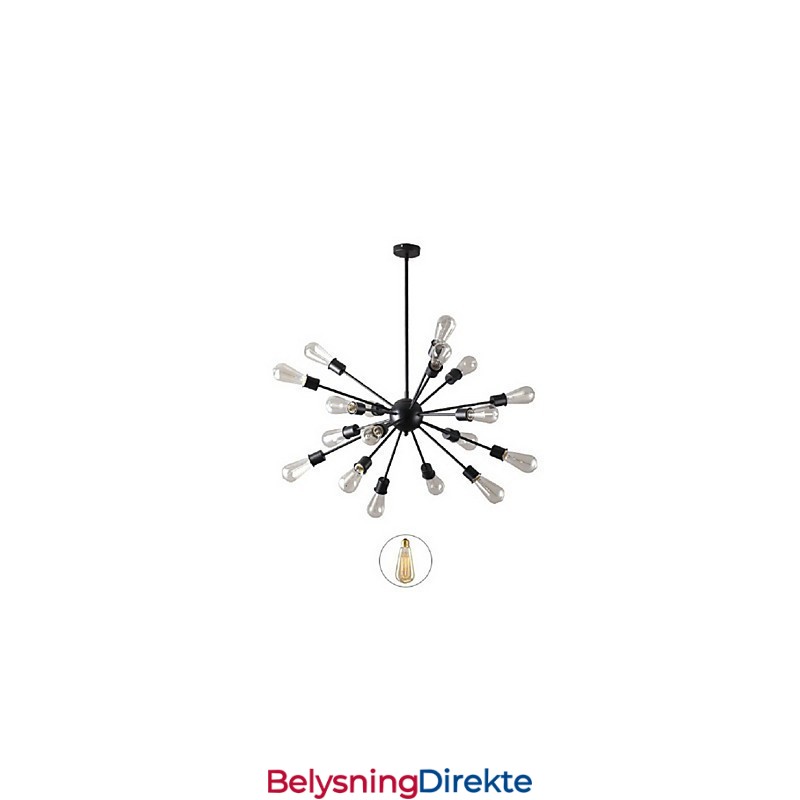 Moderne Pendellampe Med 20 Lys I Radial Design