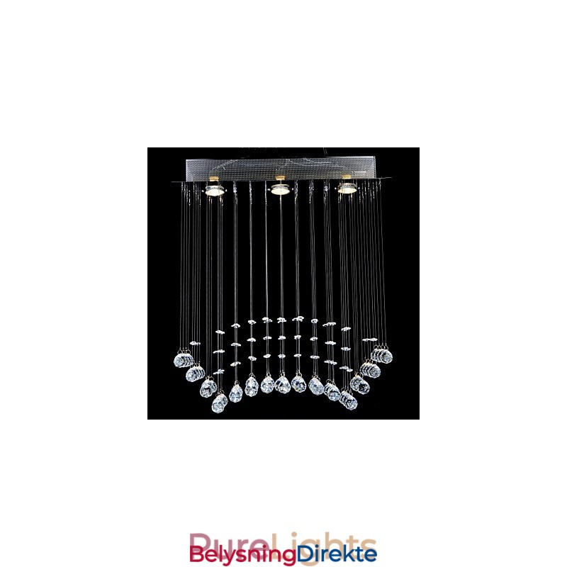 Tradisjonell Klassisk Krystallkrom Metall Innfelt Montering