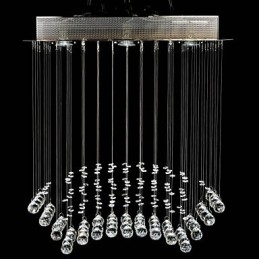 Tradisjonell Klassisk Krystallkrom Metall Innfelt Montering