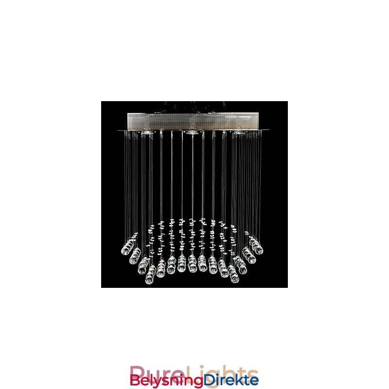 Tradisjonell Klassisk Krystallkrom Metall Innfelt Montering