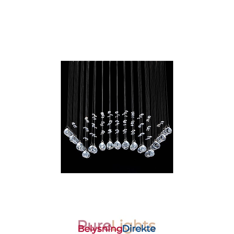 Tradisjonell Klassisk Krystallkrom Metall Innfelt Montering