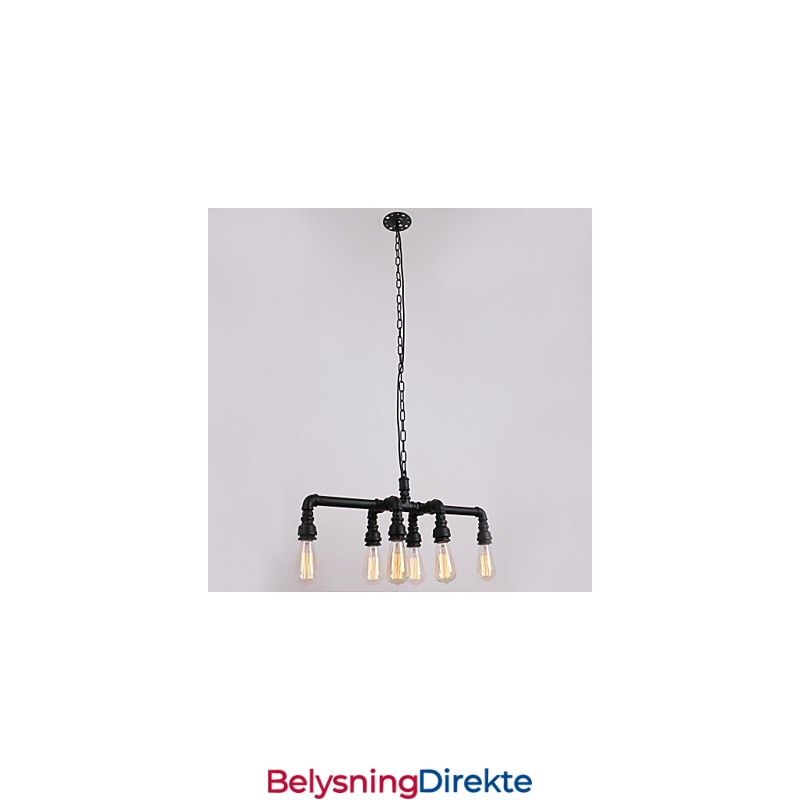 Vannrør Retro Plating Lys Maleri Pendel