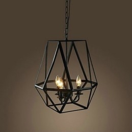 Landlig Mini-Stil Maleri Metall Pendellampe