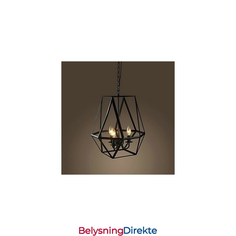 Landlig Mini-Stil Maleri Metall Pendellampe