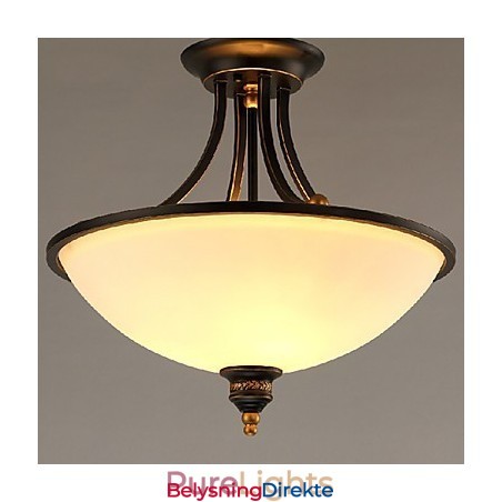 Moderne, Moderne, Mini-Stil, Galvanisert Metalllysekrone