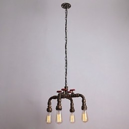 Vannrør Retro 4Light Maleri Pendel