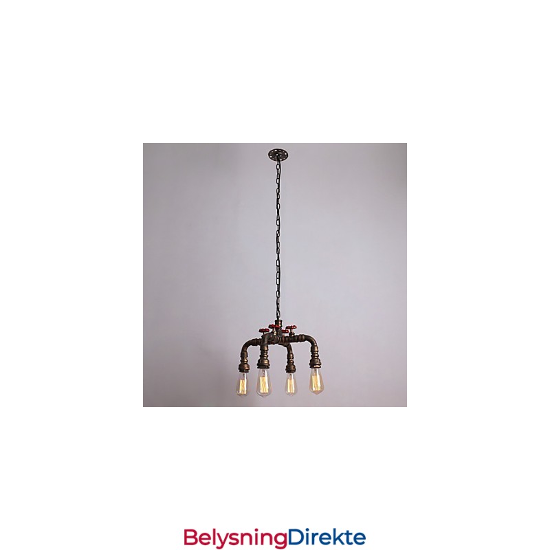 Vannrør Retro 4Light Maleri Pendel