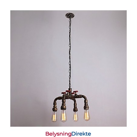 Vannrør Retro 4Light Maleri Pendel