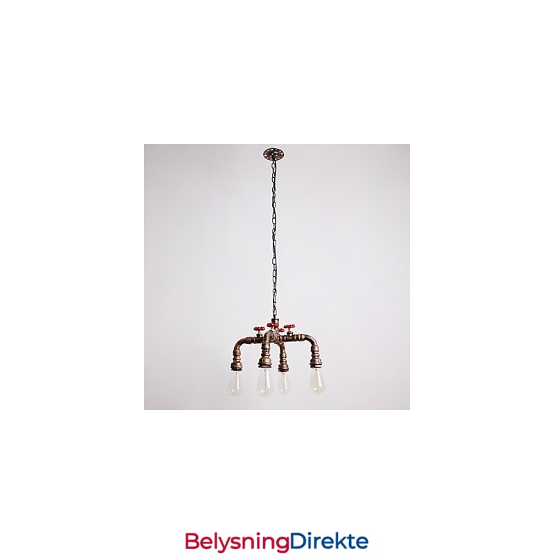 Vannrør Retro 4Light Maleri Pendel