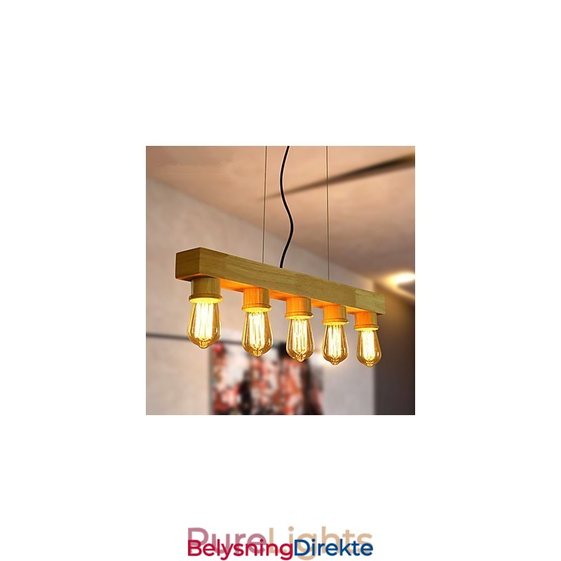 Pendellamper Landlig Tre Bambus