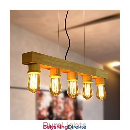 Pendellamper Landlig Tre Bambus