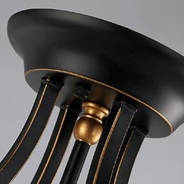 Moderne, Moderne, Mini-Stil, Galvanisert Metalllysekrone