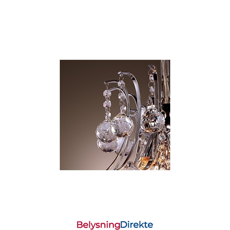 Moderne Og Moderne Krystall Mini-Stil Galvanisert Metallpendellampe