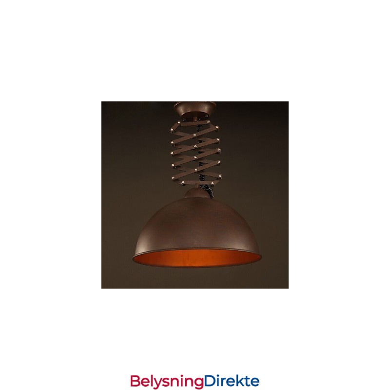 Lampeskjerm Svart Smijerns Fleksibel Lysekrone Industriell Lager Kafé Lokk Lysekrone