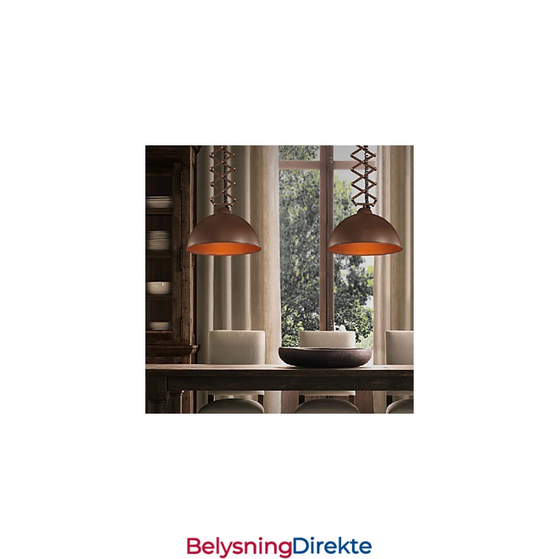 Lampeskjerm Svart Smijerns Fleksibel Lysekrone Industriell Lager Kafé Lokk Lysekrone