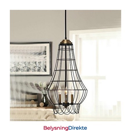 Landlig Mini-Stil Maleri Metall Pendellampe