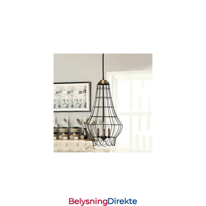 Landlig Mini-Stil Maleri Metall Pendellampe