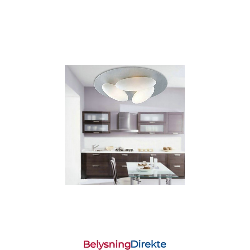 Naturinspirert Minimalistisk Taklampe Med Skjerm På 3 Egg