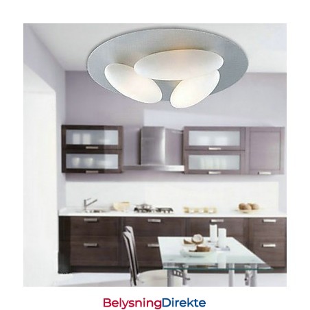 Naturinspirert Minimalistisk Taklampe Med Skjerm På 3 Egg