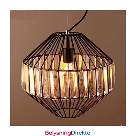 Vintage Smijerns Fugleburslysekrone I Krystall