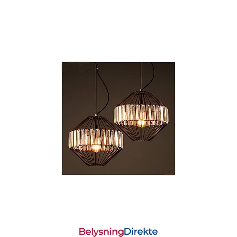 Vintage Smijerns Fugleburslysekrone I Krystall