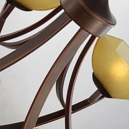 Lysekrone 4 Lys Tradisjonell Klassisk Vintage Metall