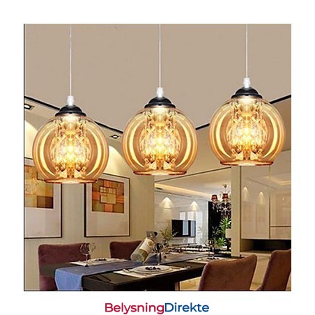 Glass Ball Pendellampe Tre