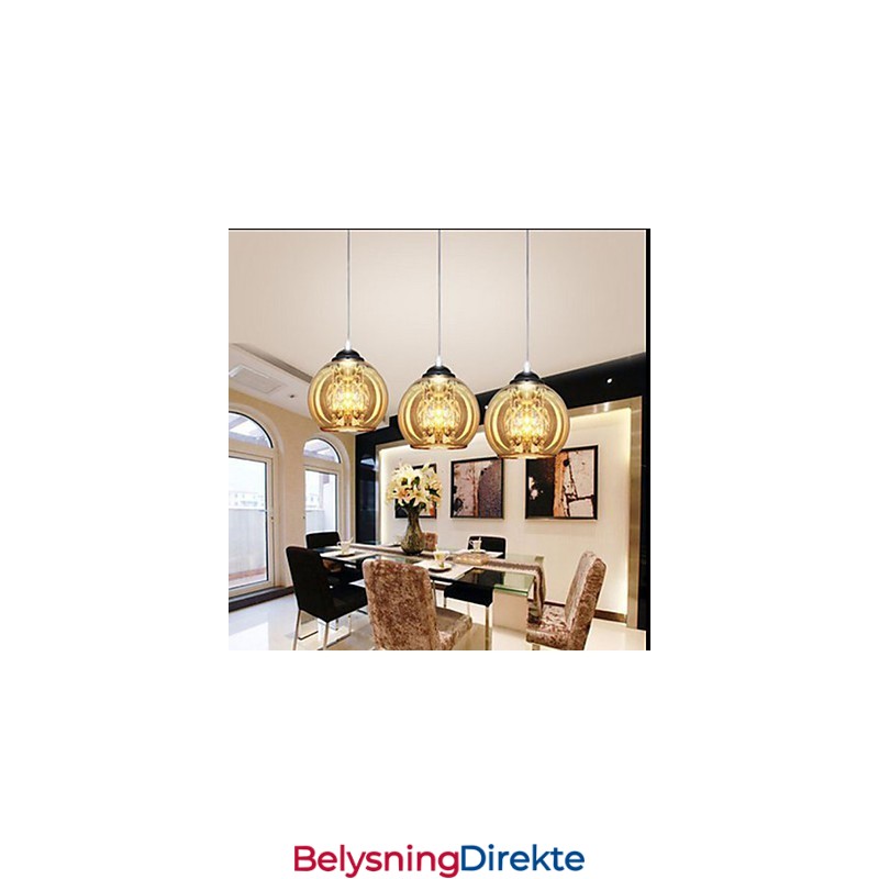 Glass Ball Pendellampe Tre