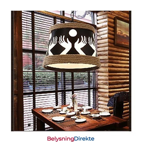 Hamp Amerikansk Retro Kafé Enkel Pastoral Lysekrone