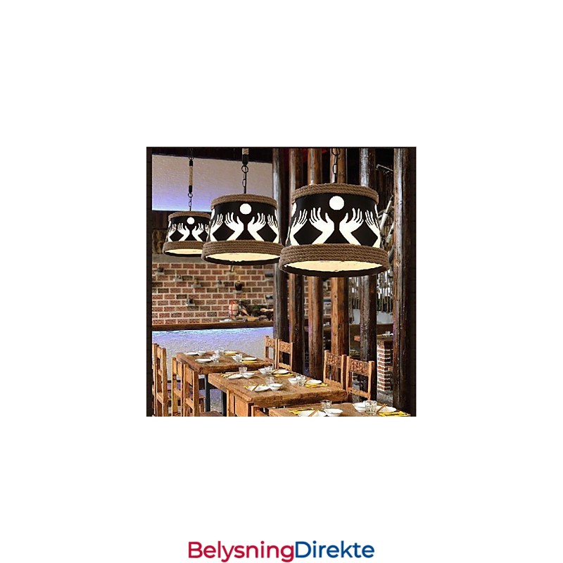 Hamp Amerikansk Retro Kafé Enkel Pastoral Lysekrone