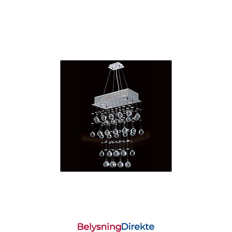 Moderne Samtidskunst Krystall Mini-Stil Galvanisert Lysekrone Innfelt