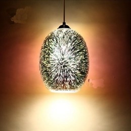 Enkelt Bord 3D Glass Kreativt Anheng