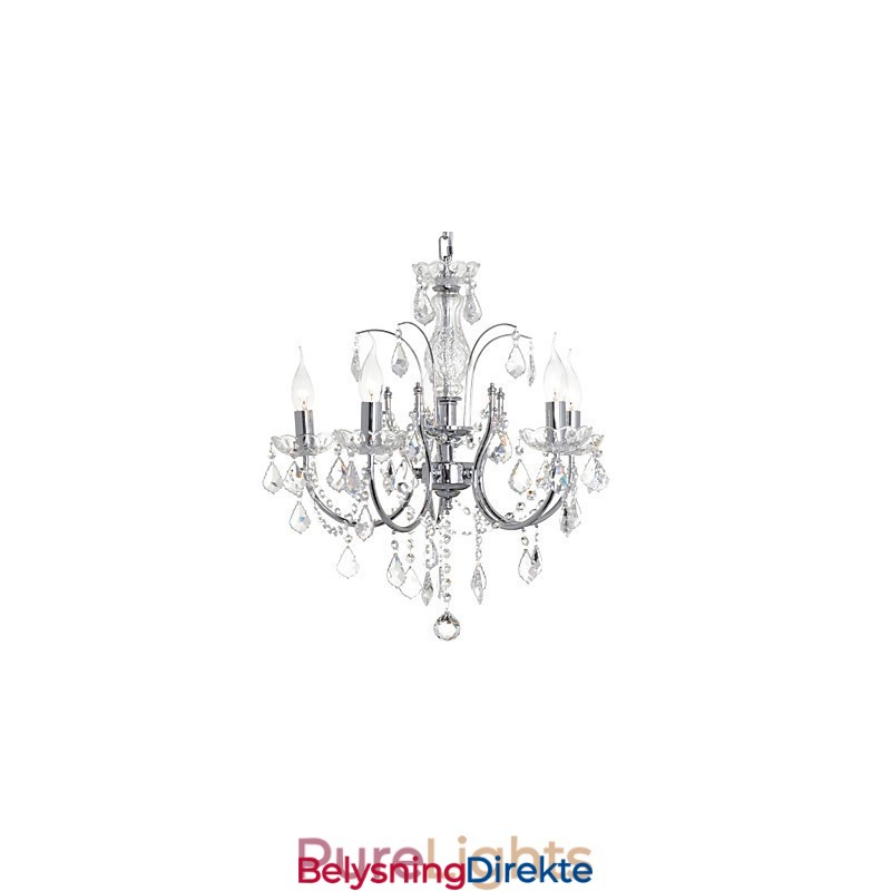 Tradisjonell Klassisk Krystallkrone I Metall