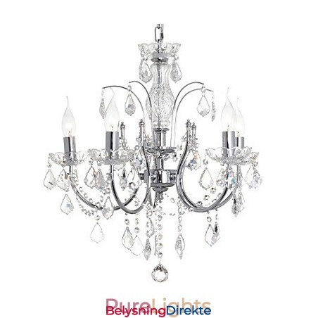 Tradisjonell Klassisk Krystallkrone I Metall