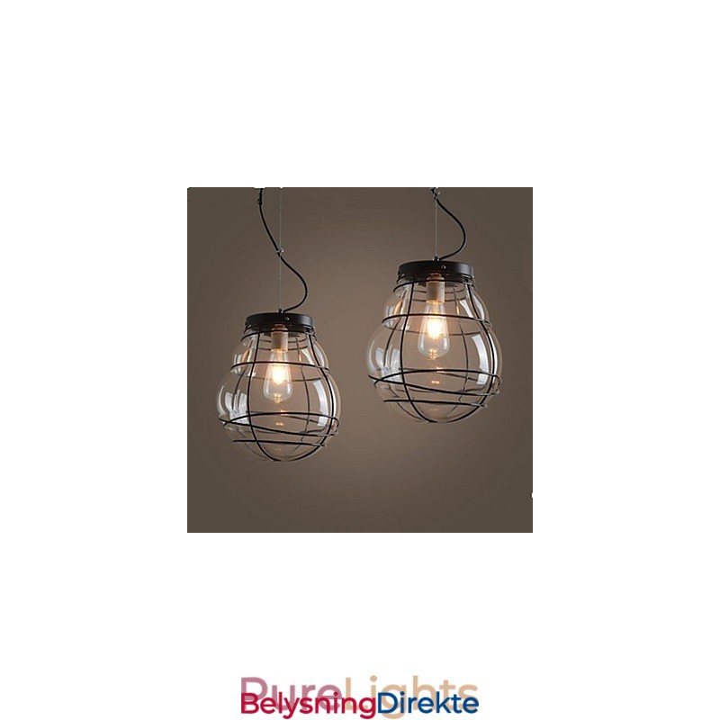 Nord-Europa Enkel Moderne Kreativ Glass Retro Pendellampe