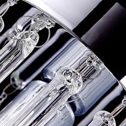 Moderne Pendellampe Med 3 Lys Og Glassstang