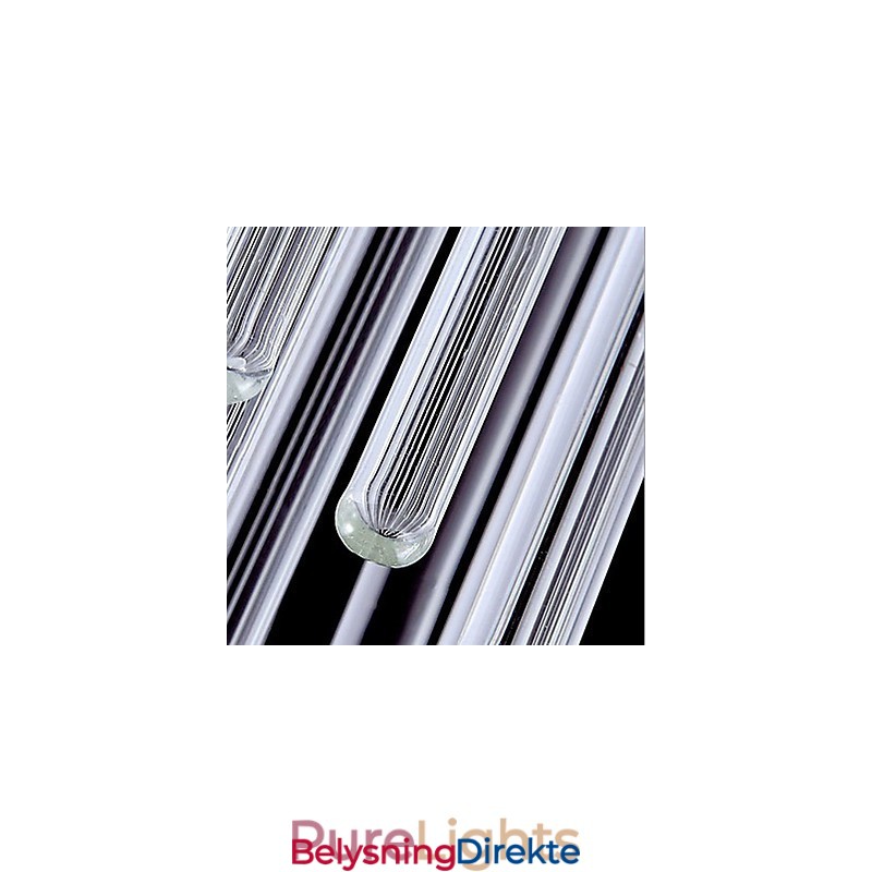 Moderne Pendellampe Med 3 Lys Og Glassstang