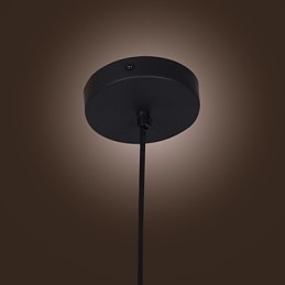 Gjennomsiktig Glasspendellampe I Brunt Bobledesign